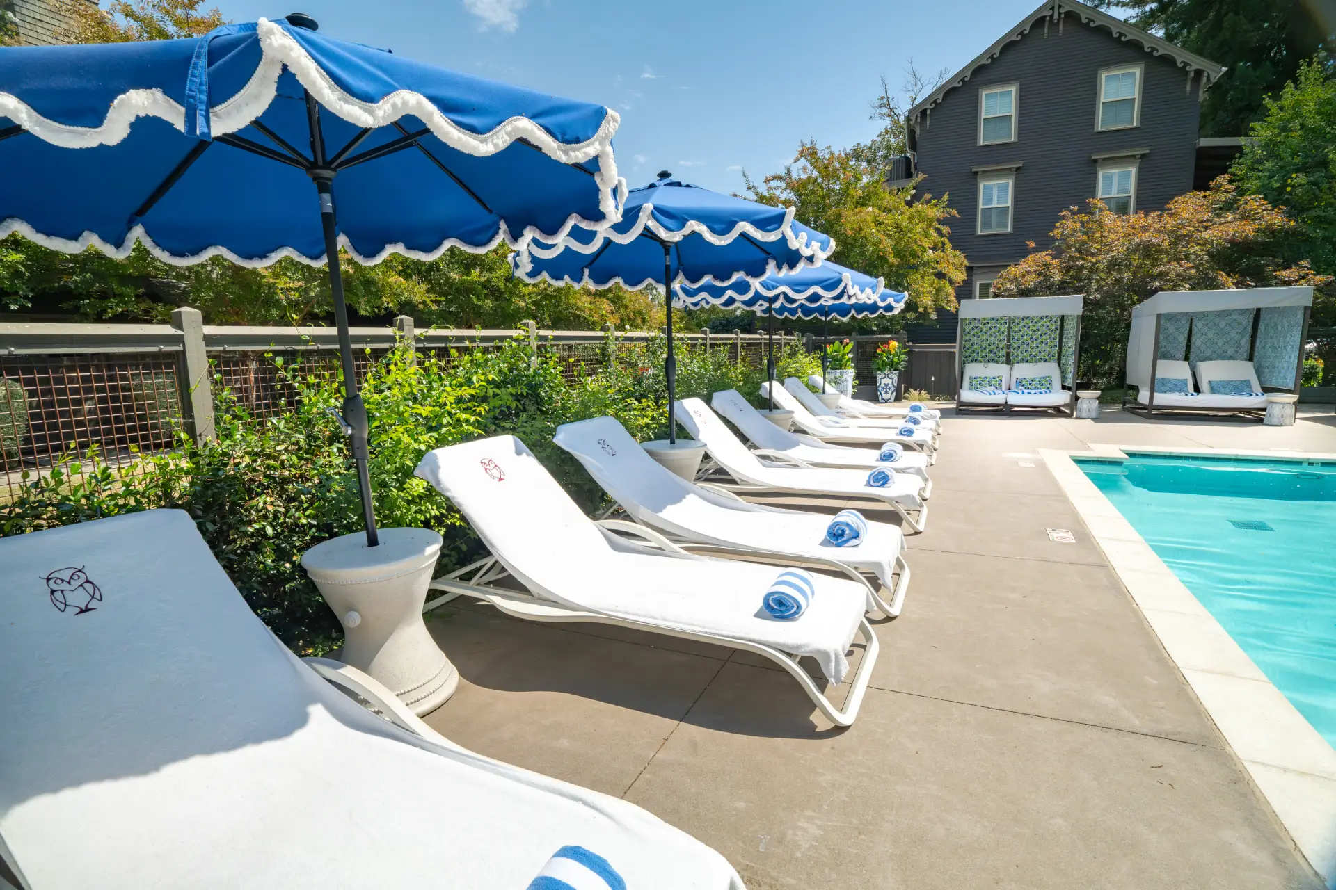Pool side view